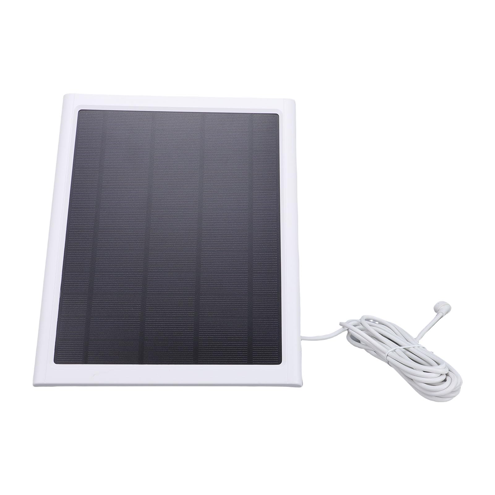 Ausla Panneau Solaire pour Caméra, Silicium Monocristallin 15W, Chargeur Solaire étanche avec Câble de 9,8 Pieds pour une Utilisation en Extérieur (2PCS)