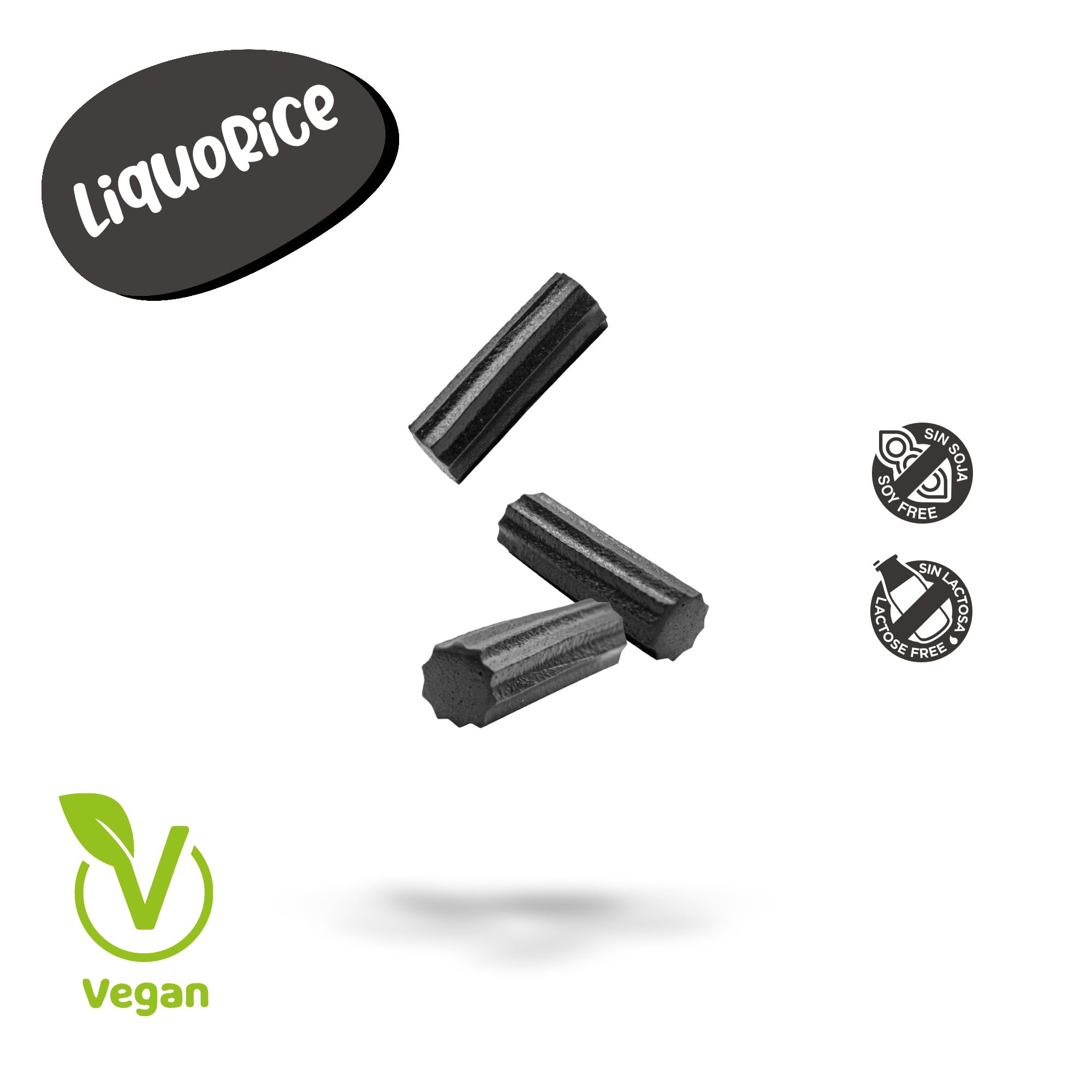 DAMEL Taco Regaliz Negro - Chuches Veganas de Regaliz - 14 bolsas x 135g