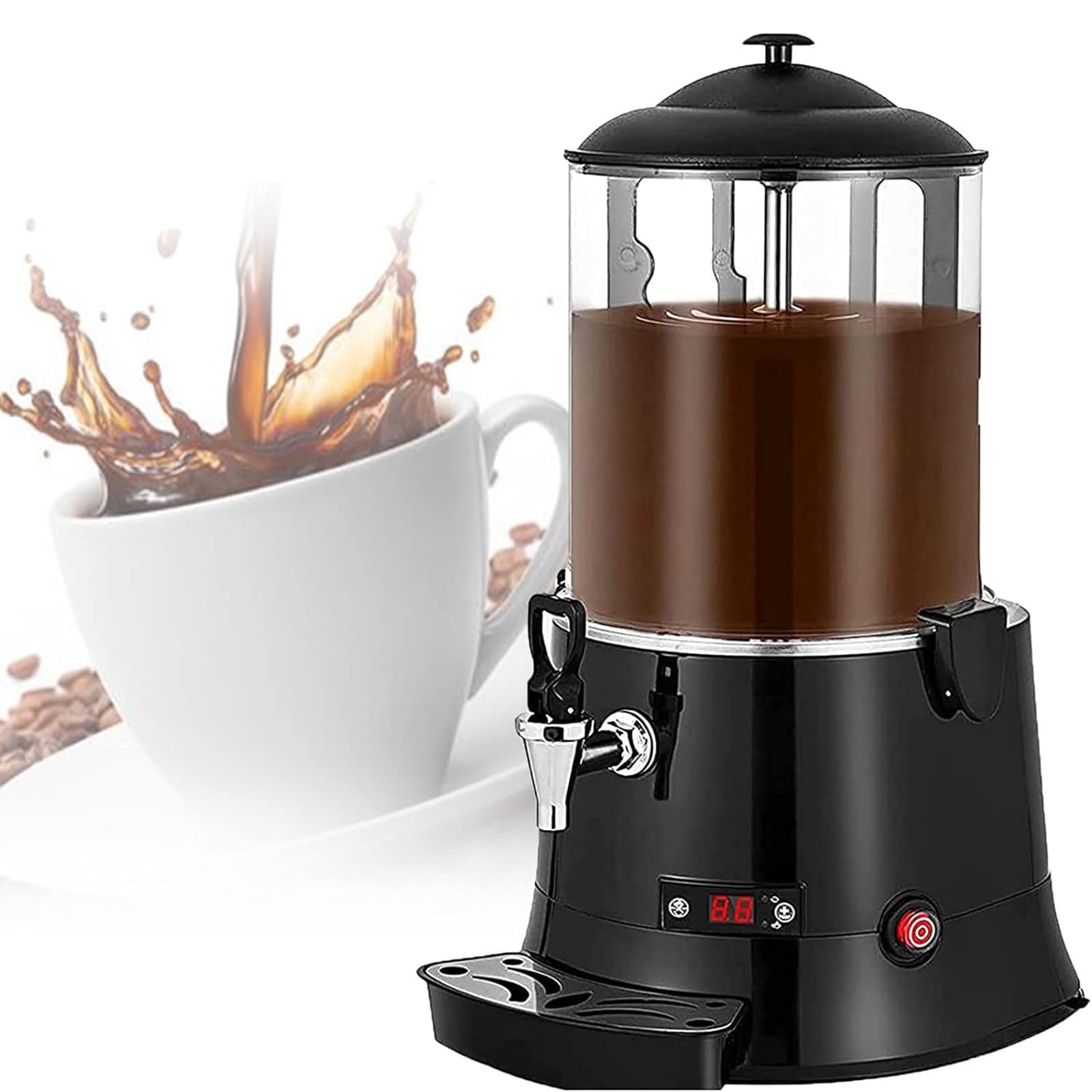 Dispensador Automático De Chocolate Caliente De Preparación Rápida De 5/10 litros, Ideal para Calentar Chocolate, Café, Leche Y Té. 10 L(5L)