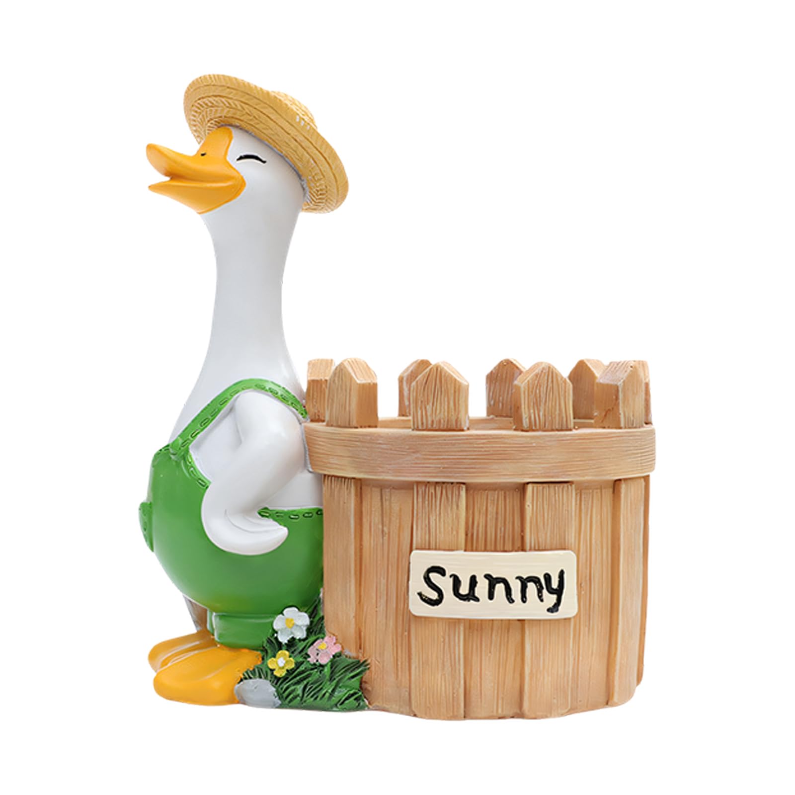 Hredwep Resin Fleshy Plant Container Geese Planter Flowerpot Ornament for Fleshy Cactuses Container for Home Balcony