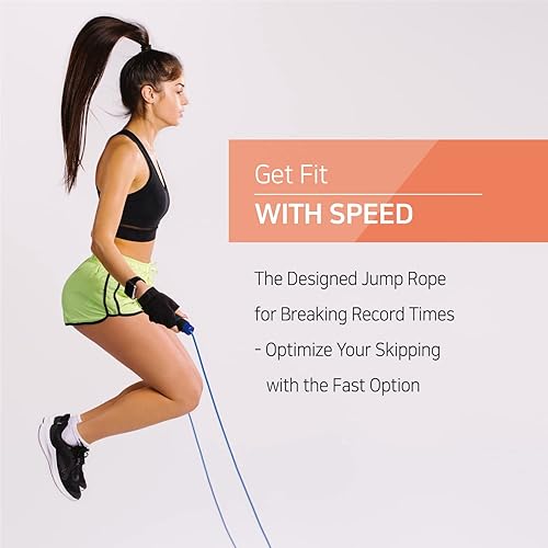 Miniatura 5 de Cuerda de saltar para hombres y mujeres  Cuerda de saltar de ejercicio de velocidad para entrenamiento de fitness entrenamiento para todas las