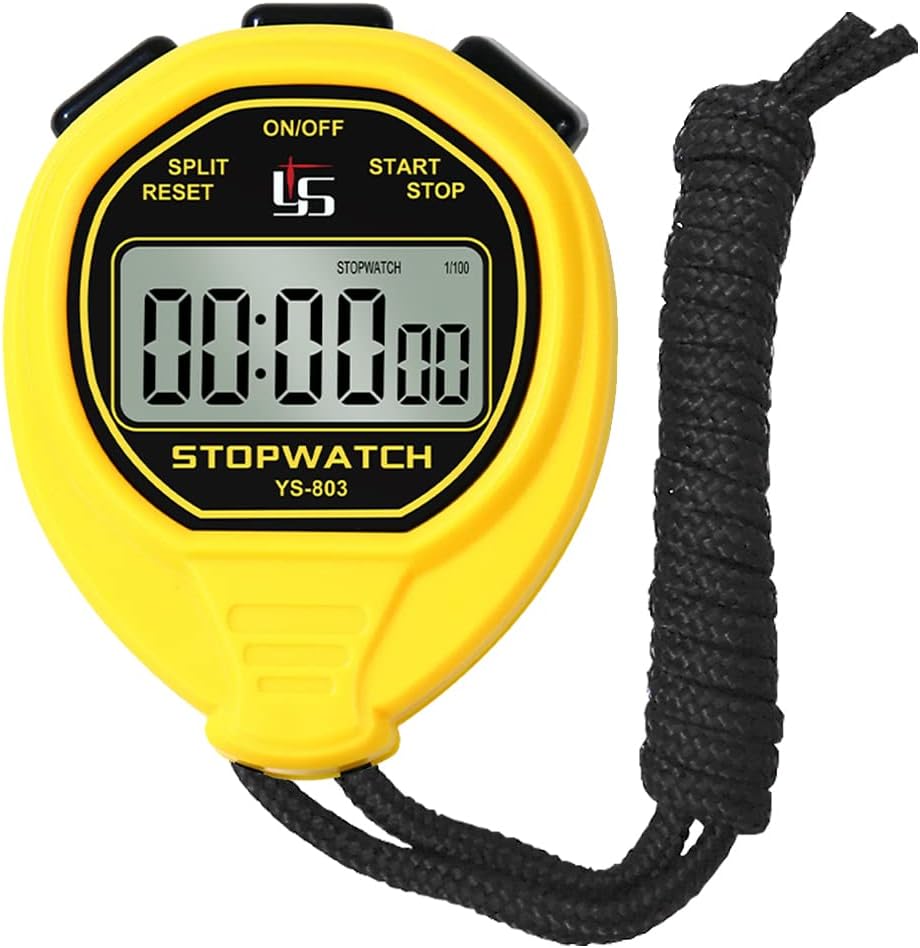 FCXJTU Digital Waterproof Stopwatch, No Bells, No Whistles, Simple