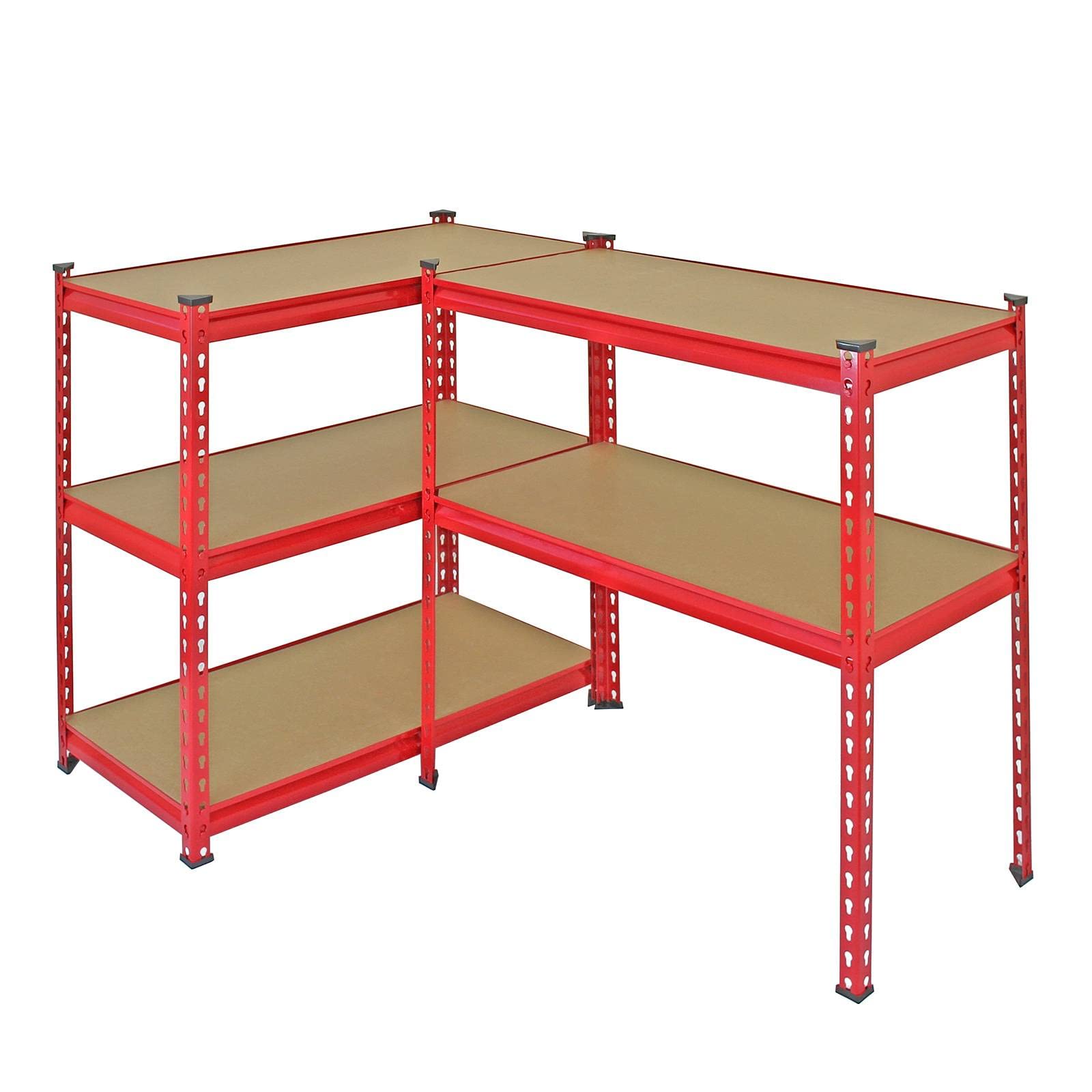 Scaffale per garage, capacità 360 kg, 5 ripiani, in metallo, 90 cm x 183 cm x 45 cm