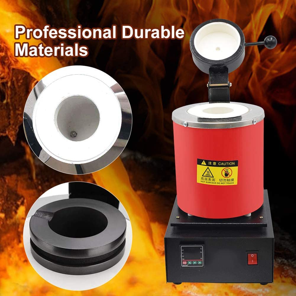電気金溶解炉、2500°Fデジタル金属製錬機、1800W金属鋳造キット、