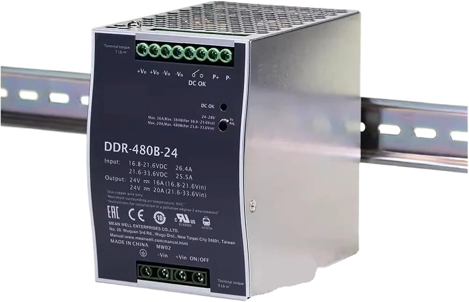 DDR-480 DDR-480B DDR-480B-12 DDR-480B-24 DDR-480B-48 Switching Power Supply 480W(DDR-480B-48)