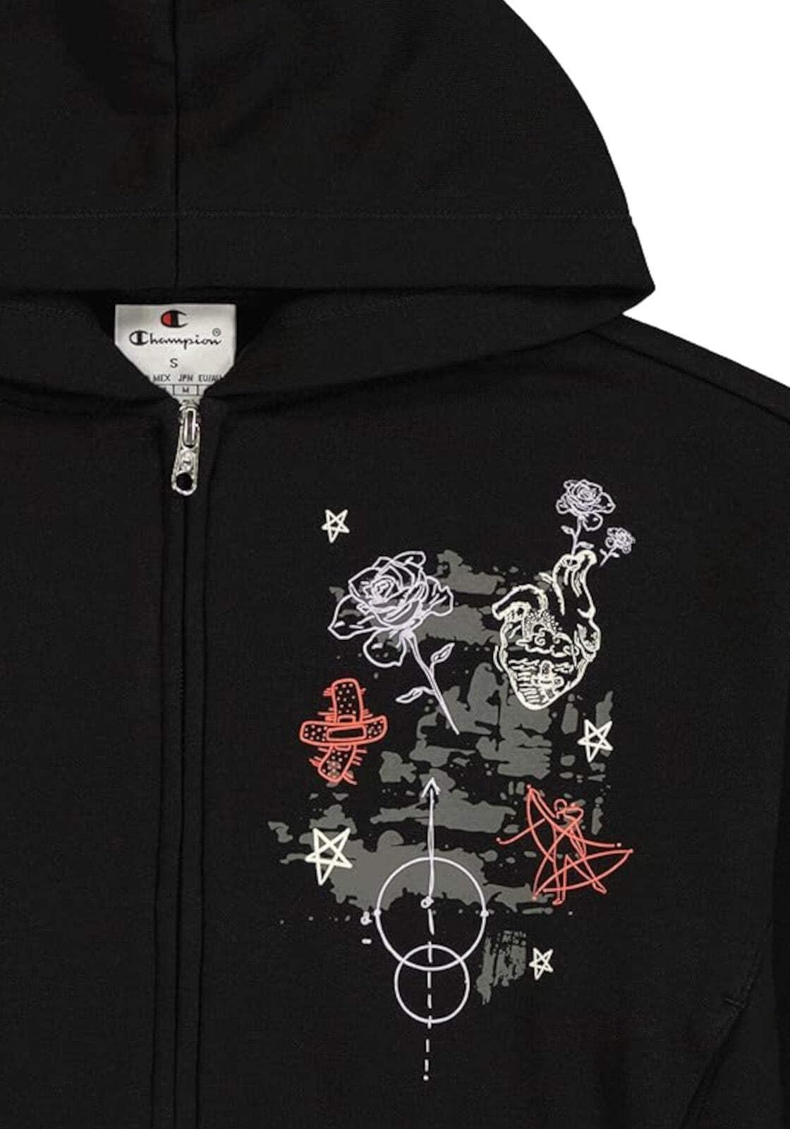 Champion Bluza z kapturem Dziewczynki Legacy Emotional Dance G (405015) - Ultra-light Soft Compact Fleece (240gr) Full-zip Hooded