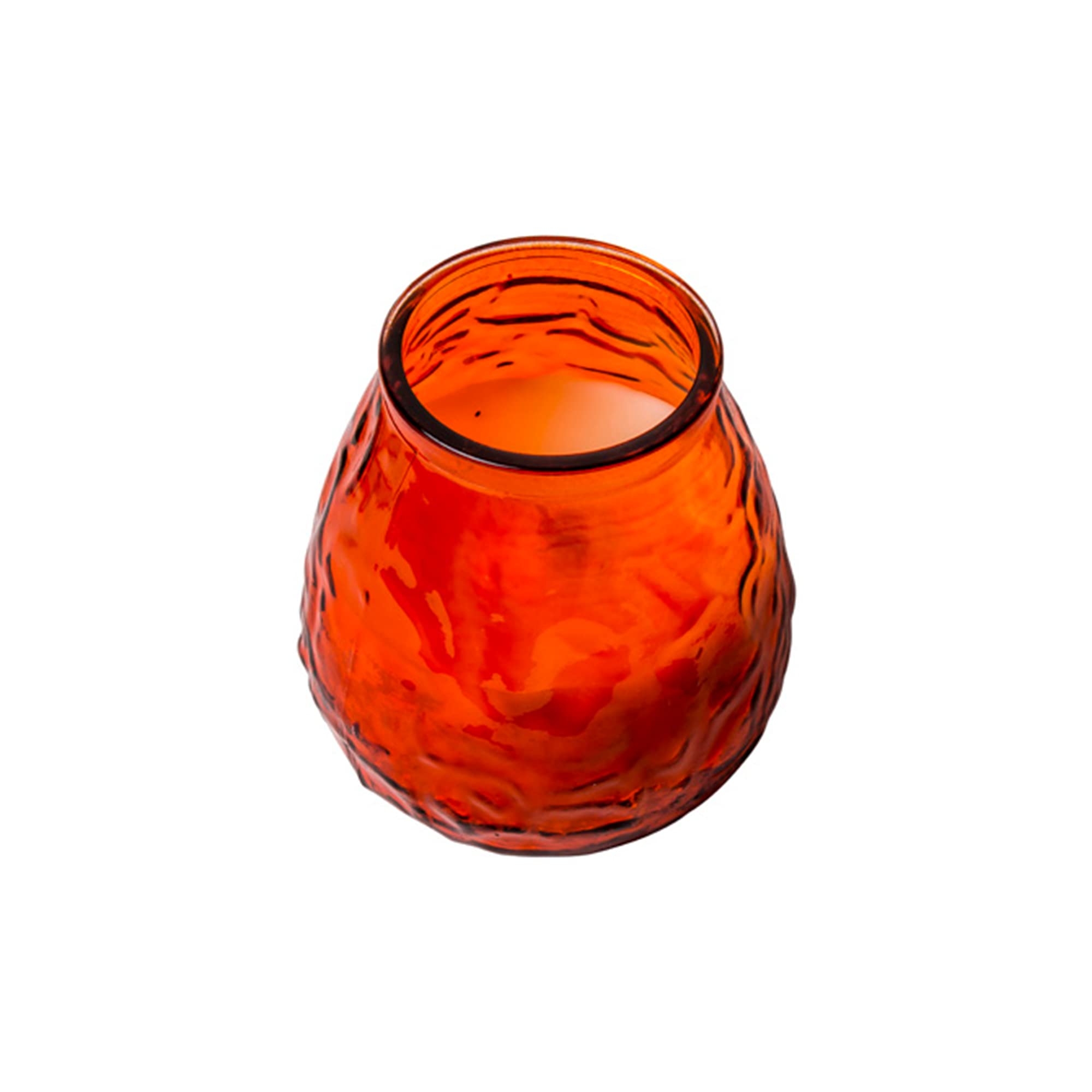 We Can Source It Ltd Boys Orange – 24 X Low Glass Jar Candles With 70 Hour Burn Time – Wax Jars For Home, Garden, Restaurant & Commercial Use – Lead-Free Cotton Wick