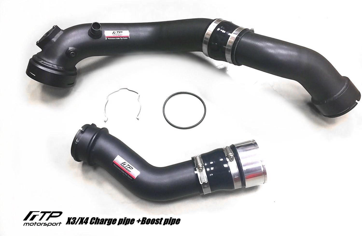 FTP Intake Turbo Charge Pipe for F25 X3/ F26 X4 35i N55 Black Aluminum