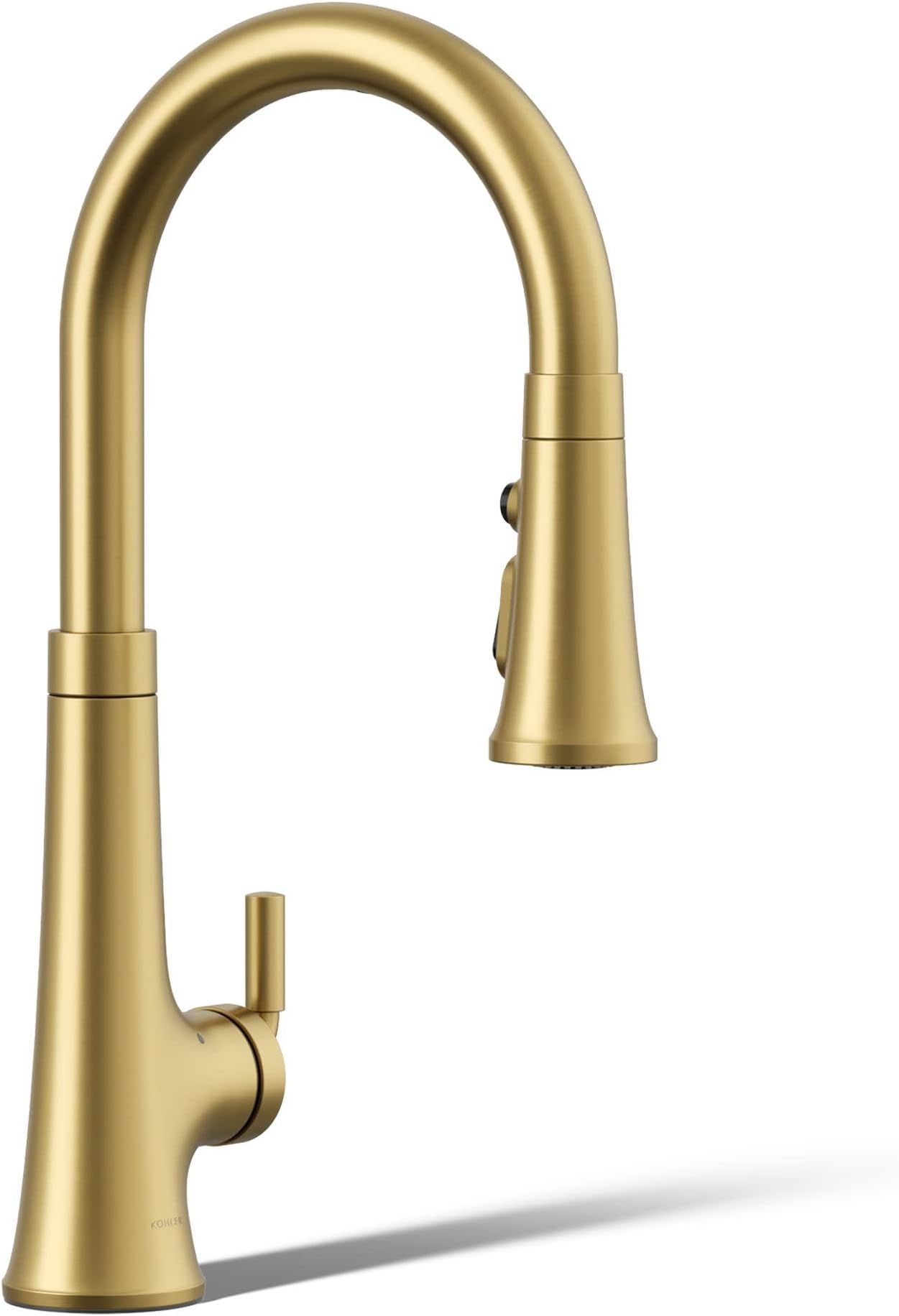 Kohler 23766-2MB Kitchen, Tone, Touchless Pull Gold, 3-Spray Faucet, K-23766-2MB, Vibrant Brushed Moderne Brass