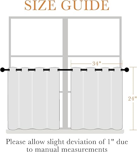 Vista 40 de PONY DANCE - Cortinas opacas con ojales, se venden como 2 piezas Blanco grisáceo