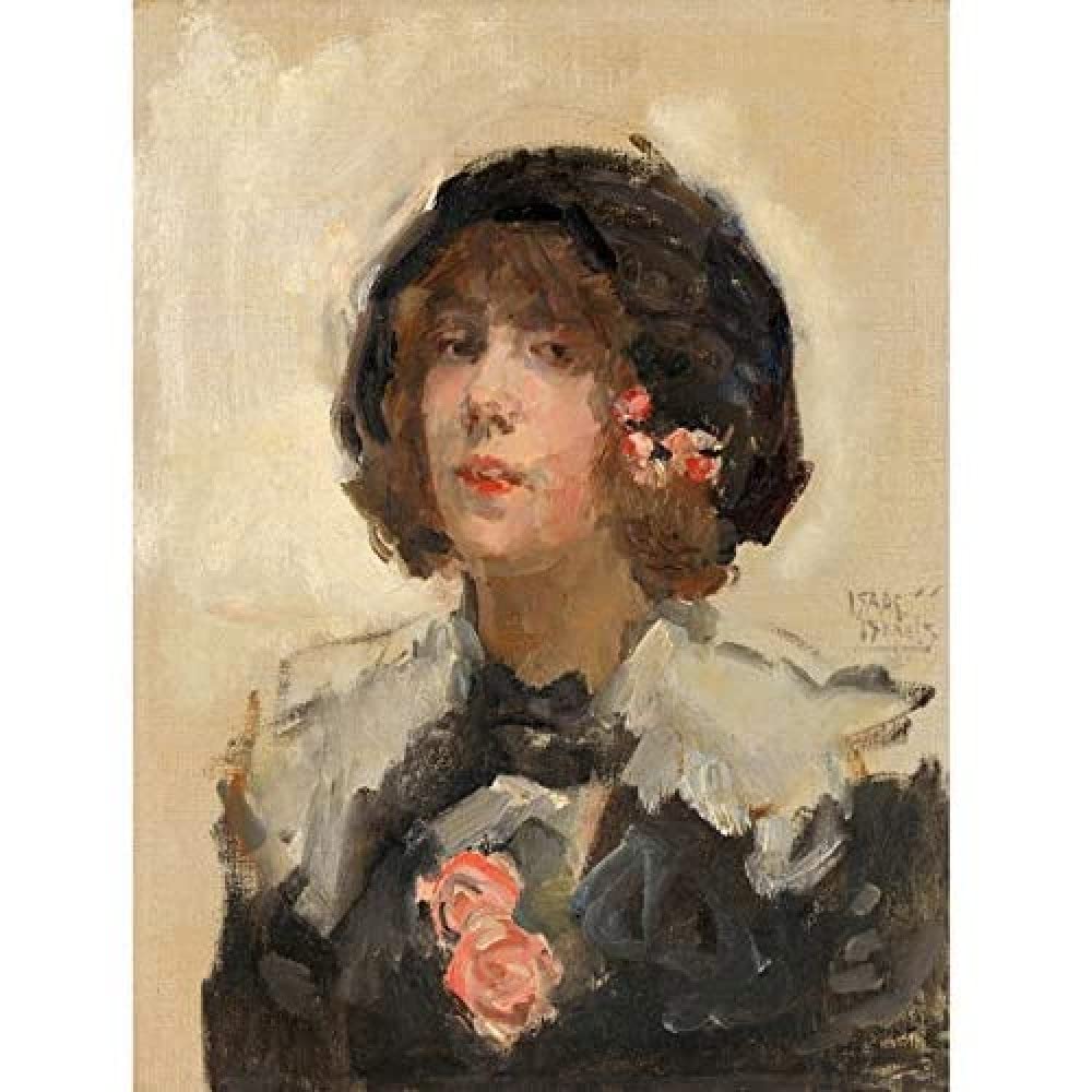 Artery8 Isaac Israels Portrait Of A Woman Painting Art Print Canvas Premium Wall Decor Poster Mural