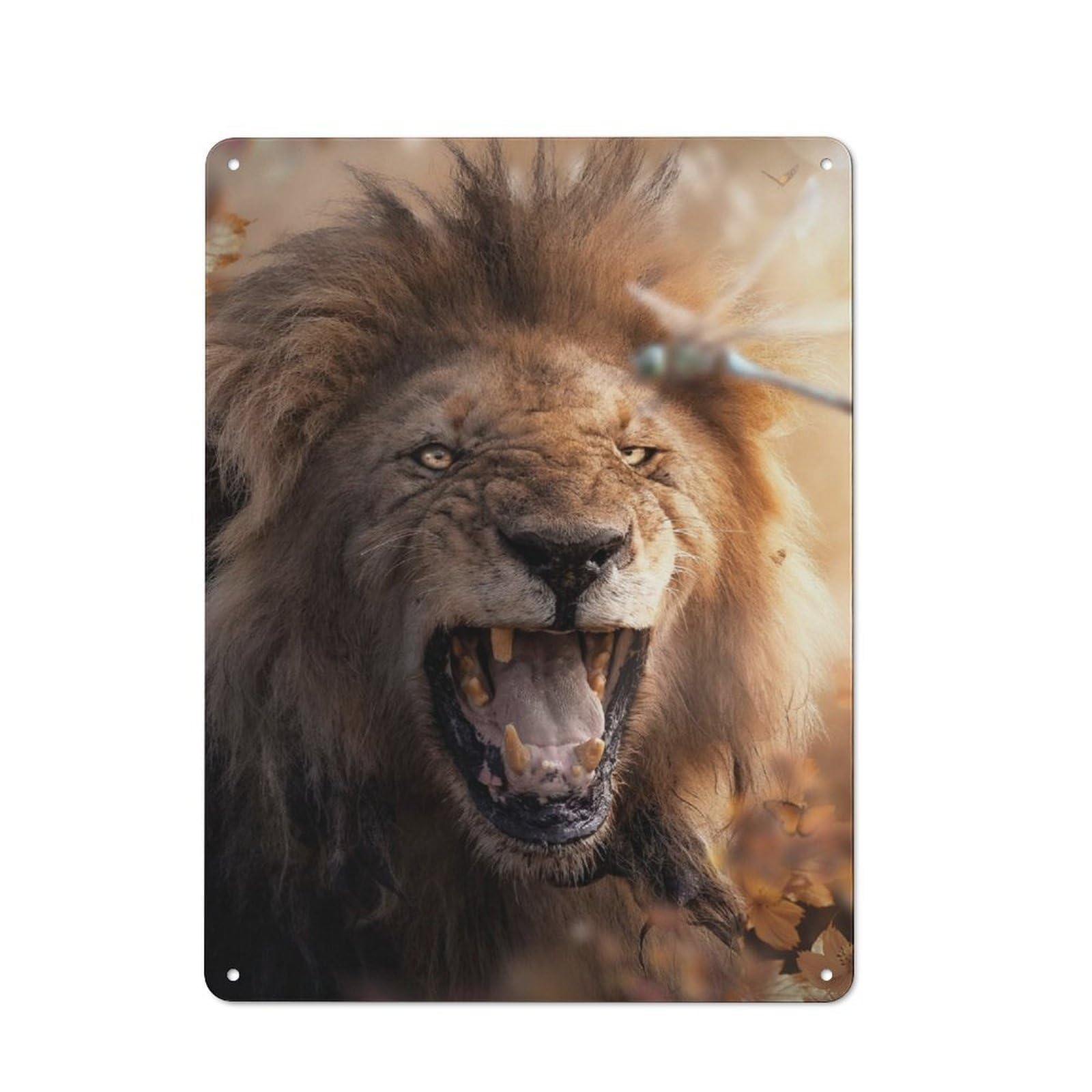 Junmoney Rawr Metal Plaque 40X30cm With For Pub Or Café, Retro Decor, For Pub Decor Enthusiasts Refreshing A Room In Autumn