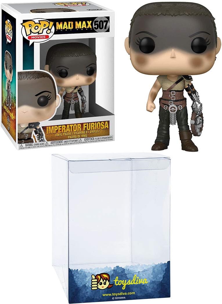 Imperator Furiosa: Funk o Pop! Movies Vinyl Figure Bundle with 1 Compatible 'ToysDiva' Graphic Protector (507-28034 - B)