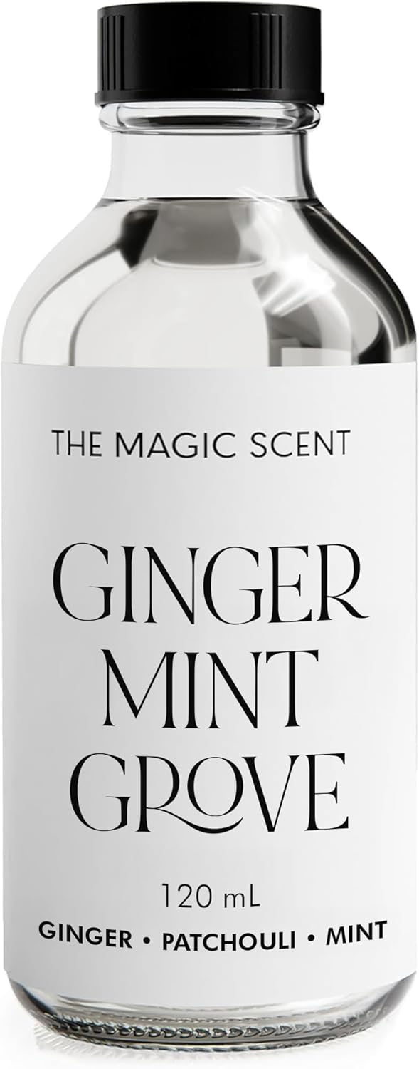 The Magic Scent Ginger Mint Grove Diffuser Oil - Hotel & Home Luxury Scents - Diffuser Oil Scents for Home Designed for Use in All Diffusers - 4 fl oz, 120 mL