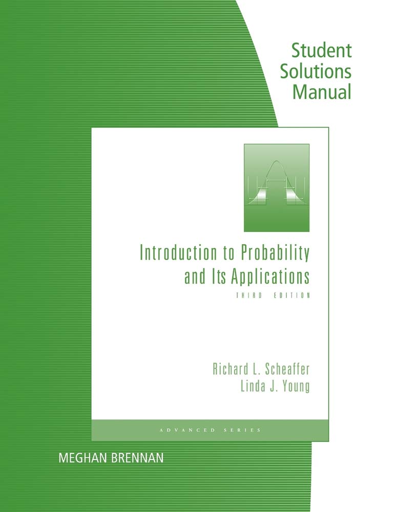 Buy Student's Solutions Manual for Scheaffer/Young's Introduction to Probability and Its Applications, 3rd — BookShops.in
