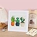 Tiwabb Succulent Cross Stitch Kits,Cactus Cross Stitch Kits for Adults Beginner with Framed,Embroidery Kit Stamped 11CT Cross Stitch Arts and Crafts for Adults Partial Cross Stitch 6.7x6.7inch