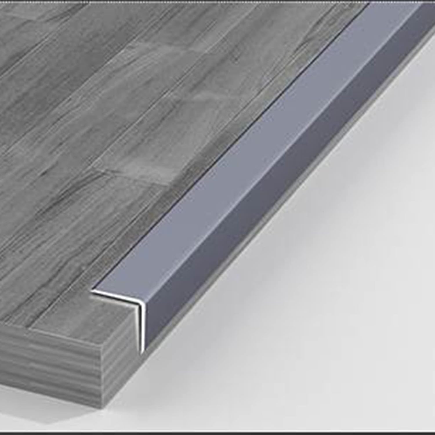 Bande de transition de sol en aluminium bois carrelage et seuil de porte
