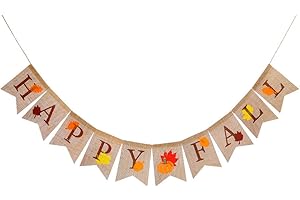 Exquisite Fall Vibes with Borogo's Pumpkin Burlap Banner