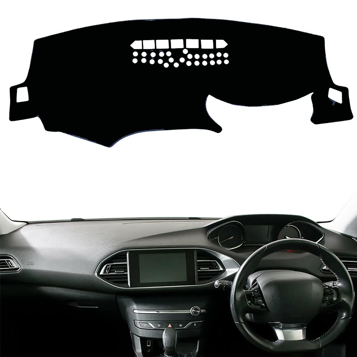 Protector de salpicadero coche Peugeot 308GTI 2014-2020 interior RHD 7
