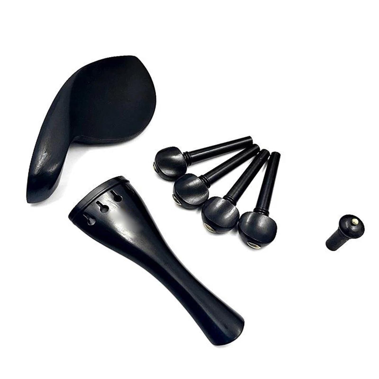 Akcesoria Do Skrzypiec 4/4 Z Drewna Hebanowego Strunnik Kołki Stroikowe Kołki Końcowe Podbródek Stroik Precyzyjny