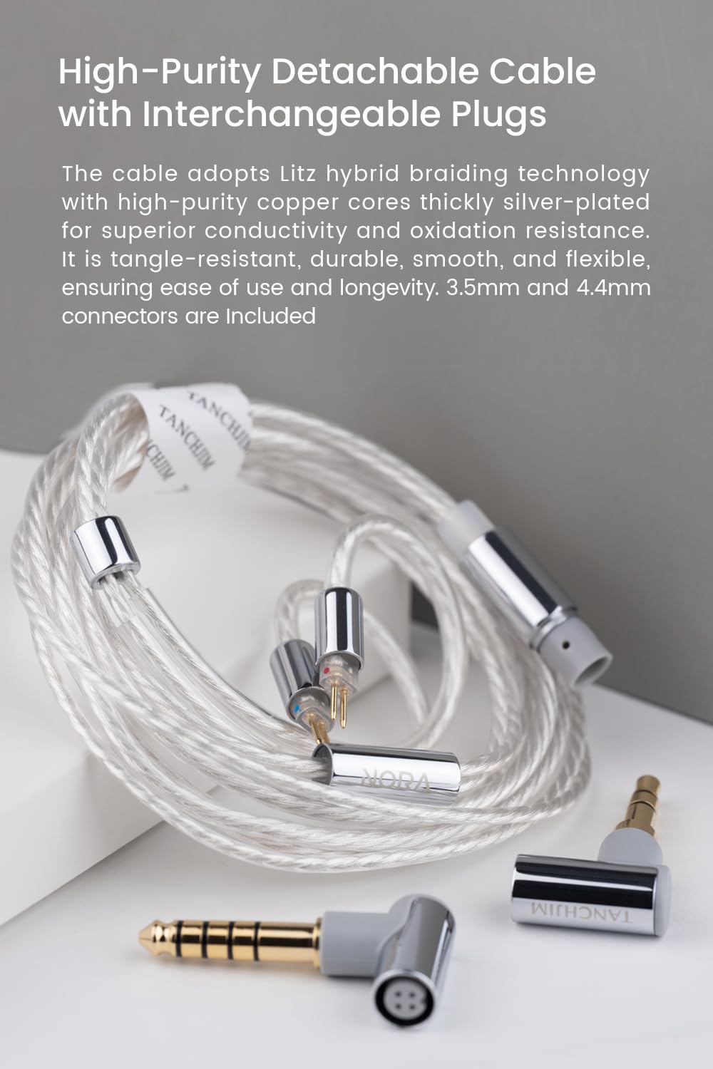 TANCHJIM Nora Mono Dynamic HiFi IEM słuchawki douszne instrumenty muzyczne popularne wokale słuchawki