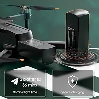 CHUBORY A68 WiFi FPV Drón Kezdőknek HD Kamerával, Kefenélküli Motorral, Automata Lebegéssel, 3D Flip Funkcióval, 2 Akkumulátorral és Hordtás 4