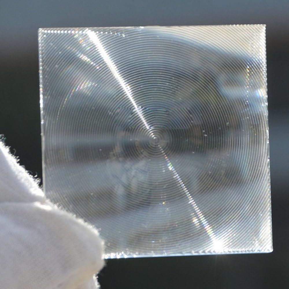 Mulangdi 30X30mm 1Pc 50X50mm Square Fresnel Lens Pmma Threaded Diy Projector Solar Condenser Condensing Lens Magnifier(,28Mm)