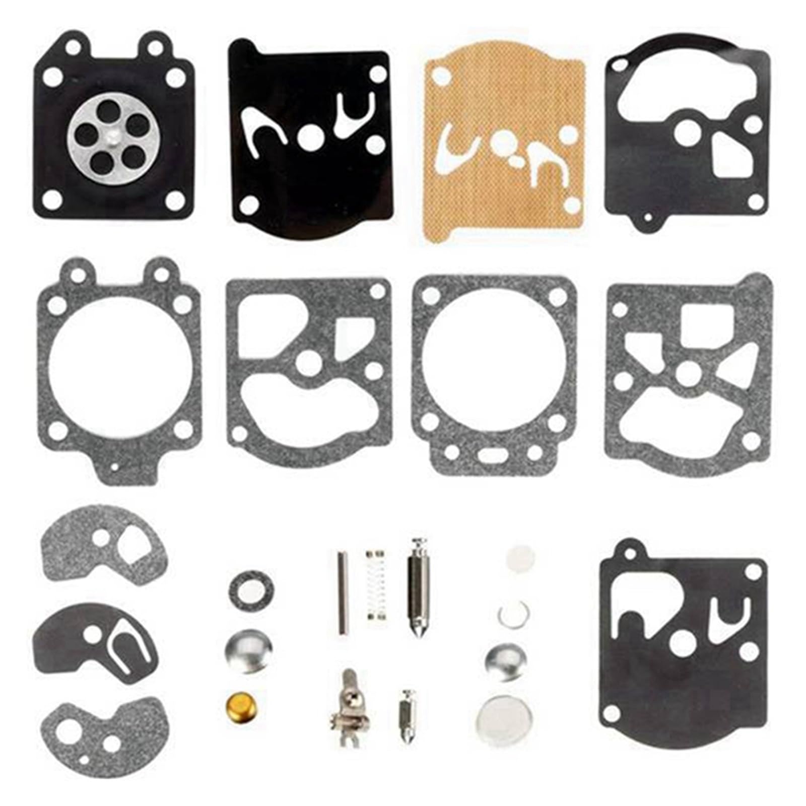 40 Juegos de carburador, Kit de reparación de carburador, Junta de diafragma Compatible con Walbro WA WT Series K10-WAT RH