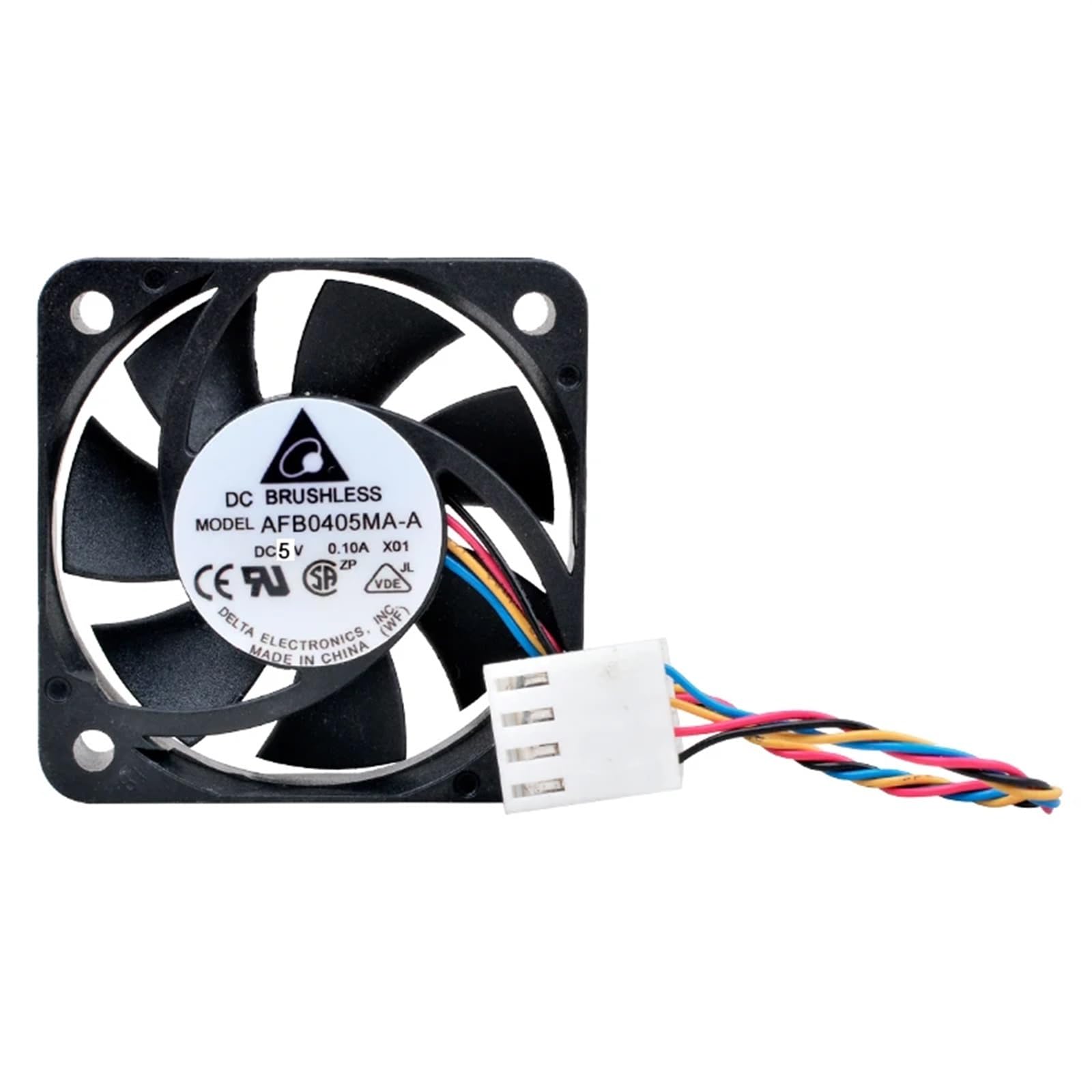 AFB0405MA-A Ventola da 4 cm 40 mm 40x40x10 mm 4010 DC5V 0,10 A con cuscinetto a sfere Ventola di raffreddamento silenziosa pwm a 4 fili for custodia di piccole dimensioni