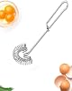 Busstier Spring Egg Beater Metal Mixer Cream and Sauce Mixer Practical Kitchen Apparatus