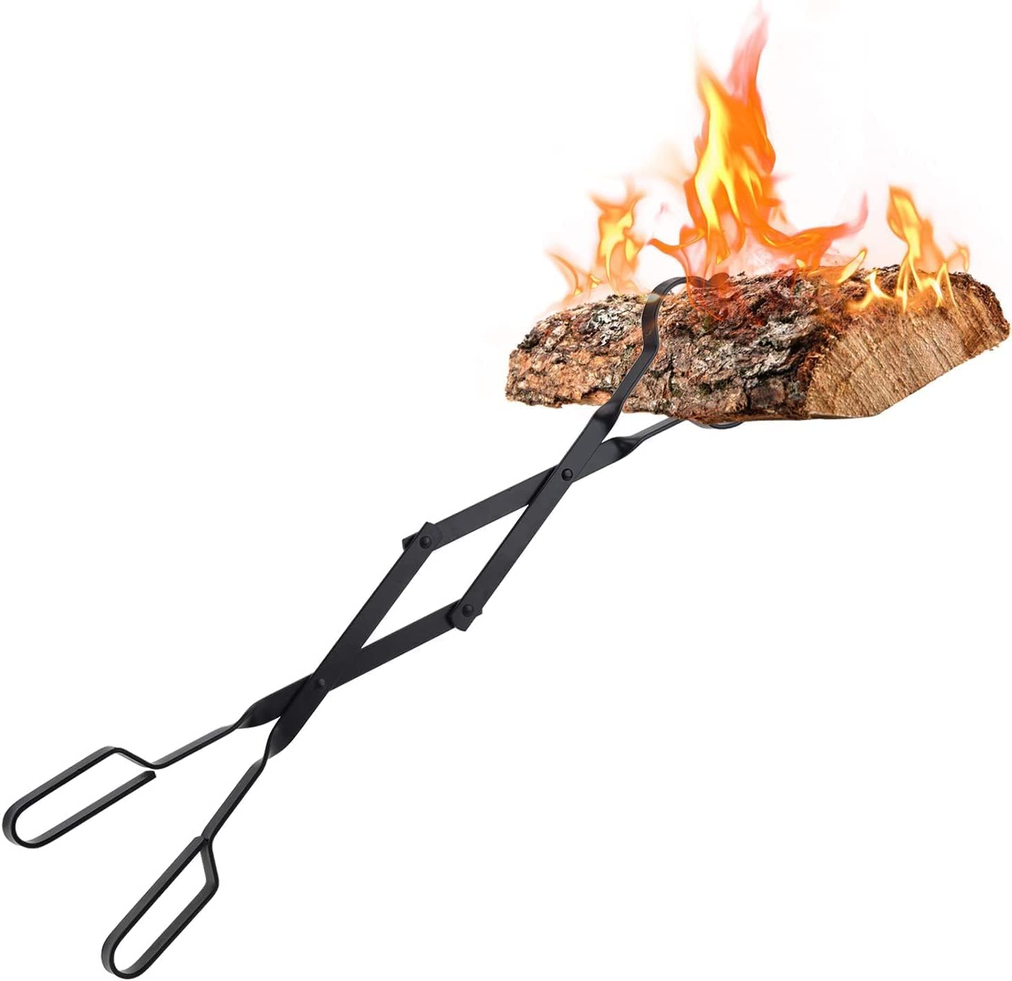 Uten Log Grabber Fireplace Tongs Wood Fired Oven Tool Grill Camping Fire Pit Tool