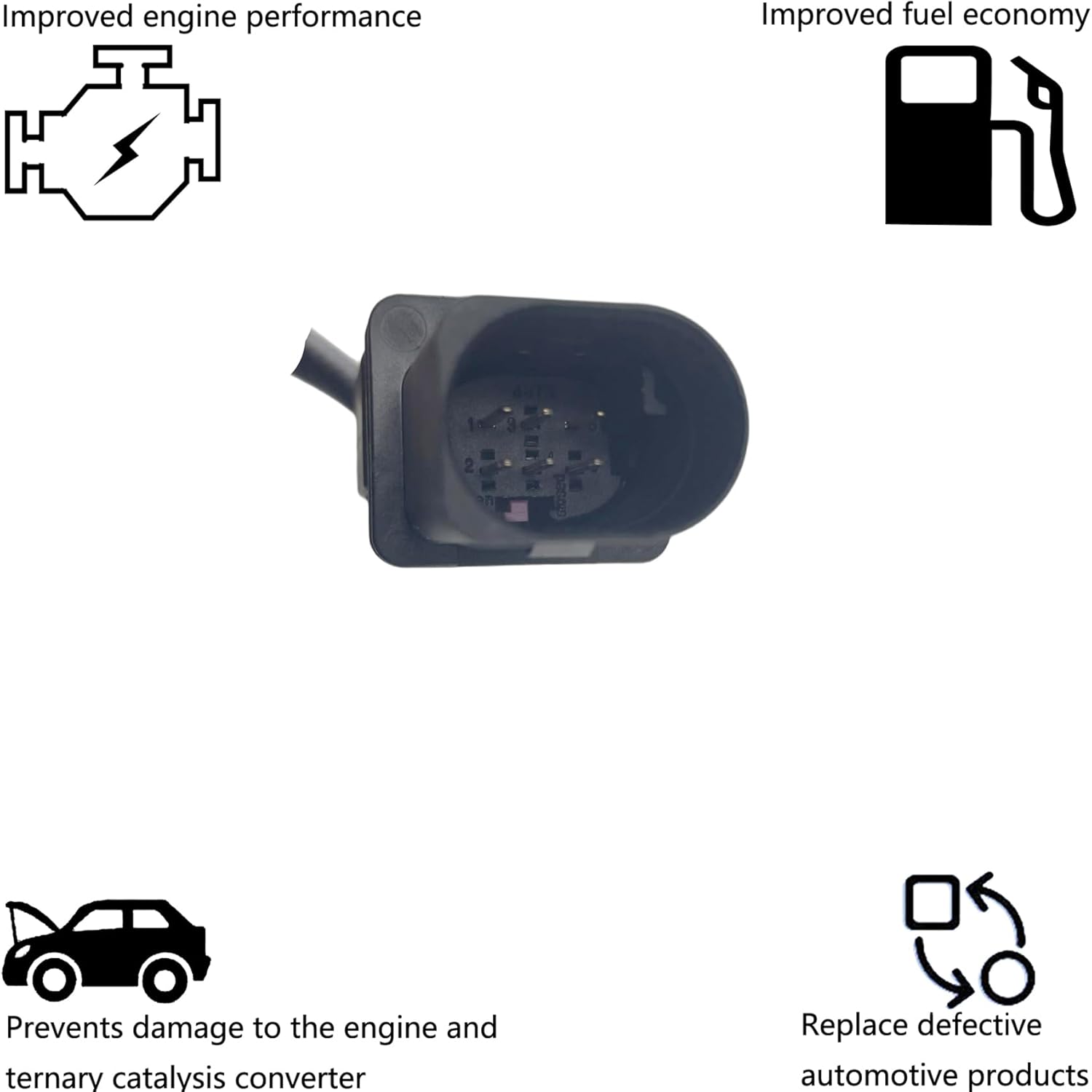 Dropwater Air Fuel Ratio Oxygen Sensor Compatible with Mercedes-Benz 2015 2014 2013 2012 Slk250 C250 1.8L Upstream O2 Sensor,Replaces#234-5064 17203 75-4500