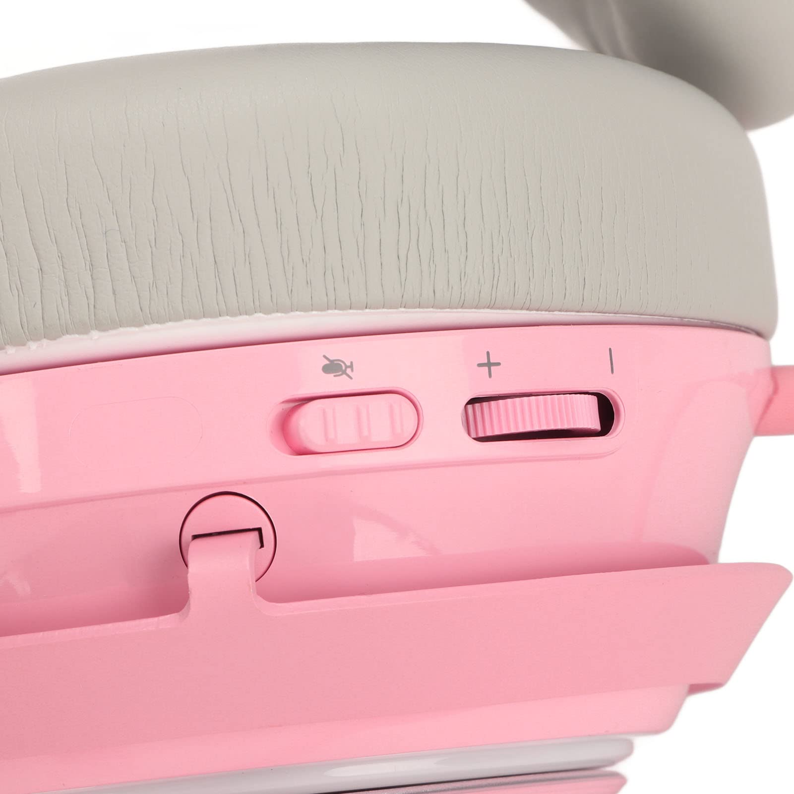 ASHATA Casque de Jeu Rose, Casque de Jeu Filaire USB Rose avec Oreille de Chat pour PC/MAC avec Suppression du Bruit Surround 7.1, Oreille de Chat et Micro Détachables,
