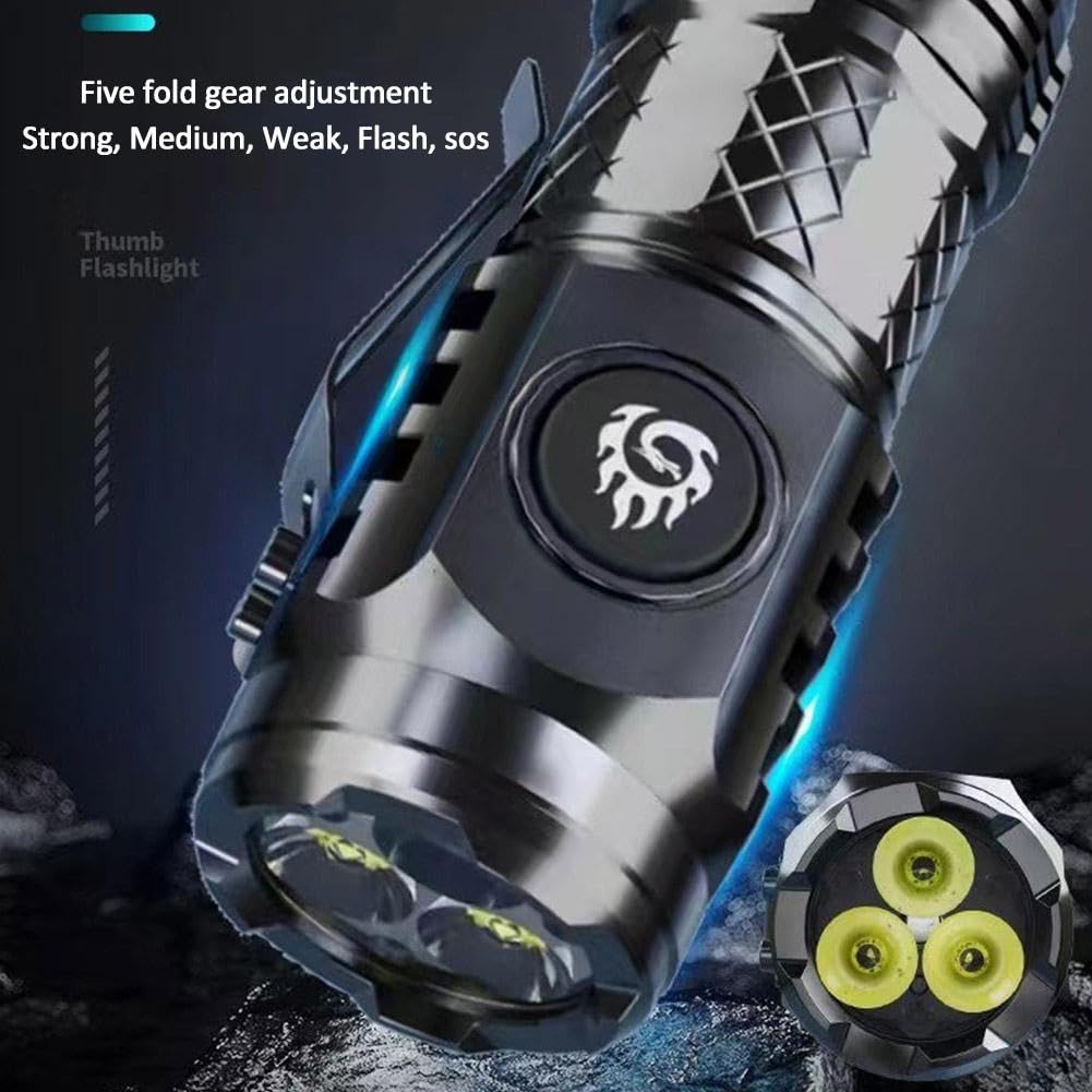 Amazon.co.jp: KWJNH 三つ目ミニ懐中電灯、ミニフラッシュスーパー