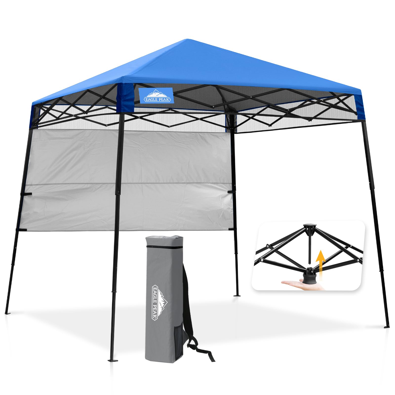 Amazon.com: EAGLE PEAK 8x8 Pop Up Canopy Tent with Sidewall