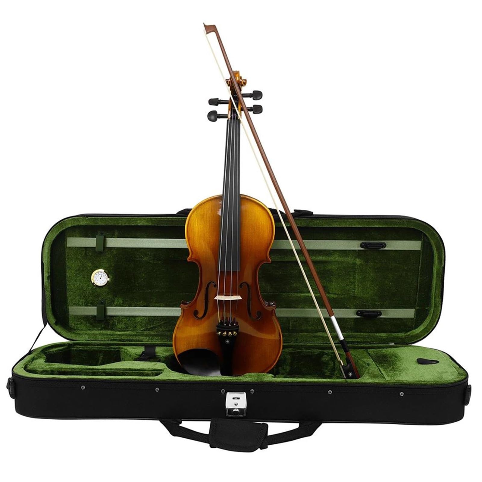 Violino 4/4 Pannello In Abete Rosso Fondo In Acero Tastiera In Ebano Con Corde Per Arco Accordatore Parti E Accessori Per (Set 1)