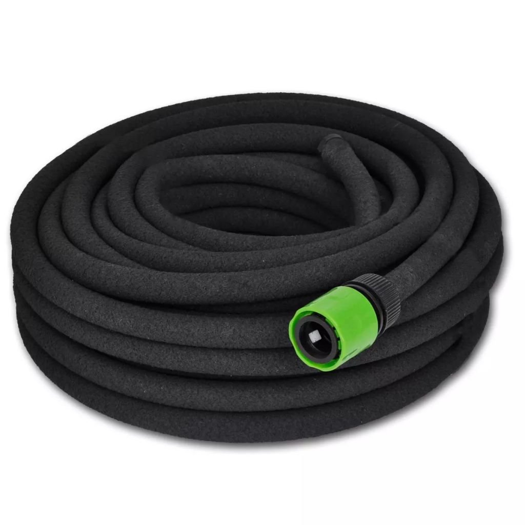 Tuyau d'Aspiration avec Raccords en Laiton Pompe de Jardin Tuyau d'Arrosage Tuyau microporeux pour Arrosage Irrigation de Jardin Connecteur 1/2 Pouces 50 m