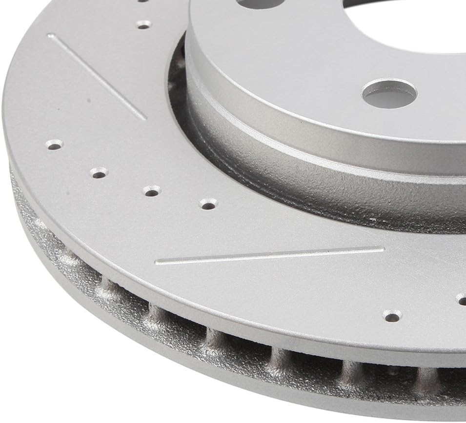 ECCPP 53040 2pcs Front Vented Disc Brake Rotors Fit For Jeep For Wrangler 2007-2017,For Jeep For Wrangler JK 2018