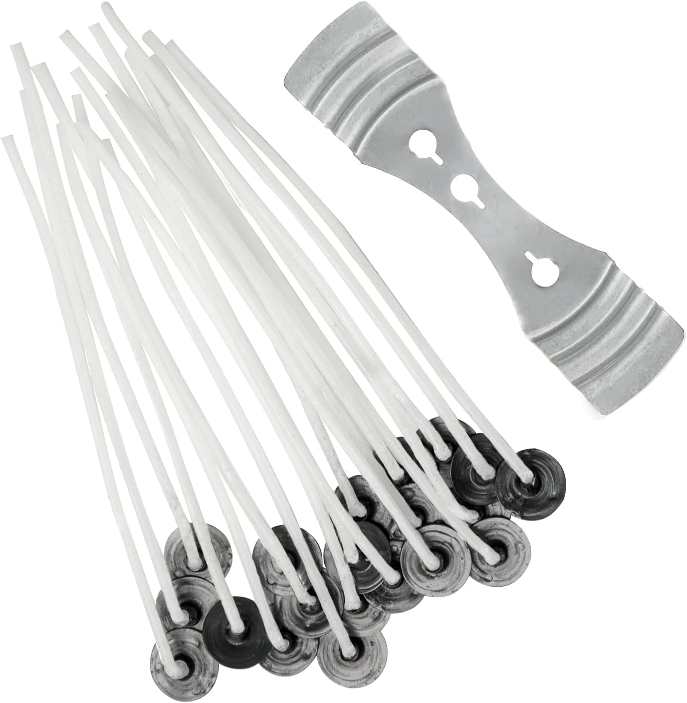 eBoot 6inch Natural Candle Wicks for Candle Making, 100 Pieces