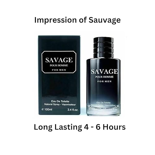 Miniatura 4 de Lomitin Savage Pour Home & Yes Great Colonia para hombre, Eau de Toilette en aerosol natural, (inspirado en Sauvage & Stronger With You), 3.4 onzas