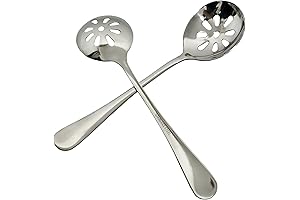 Stainless Steel Spoon with Holes for Effortless Draining