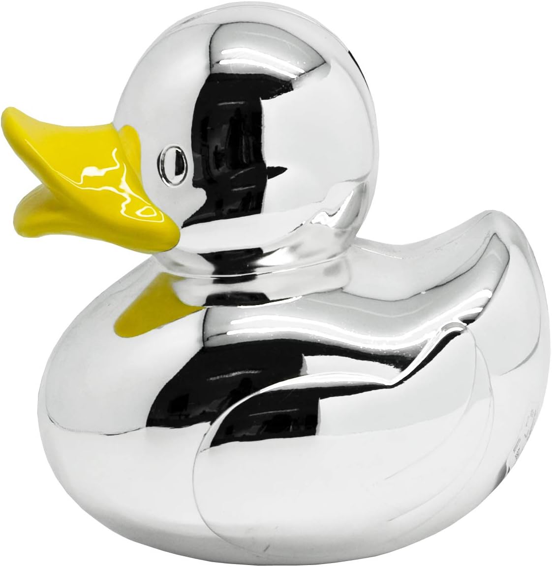 Money Box Duck Silver-Plated and Tarnish-Proof Height 11 cm