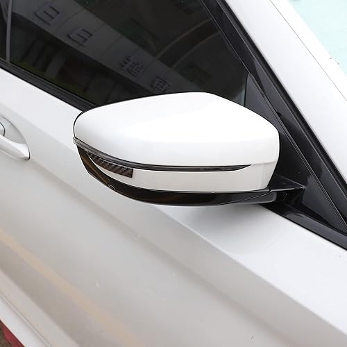 Miniatura 7 de TOMALL Calcomanías universales de fibra de carbono para visión trasera de automóvil, bordes antiarañazos, borde de puerta de automóvil, tira