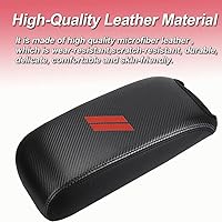 Vista 72 de Funda para reposabrazos de consola central, de piel, antiarañazos, protector de reposabrazos central, accesorios de decoración interior, compatible