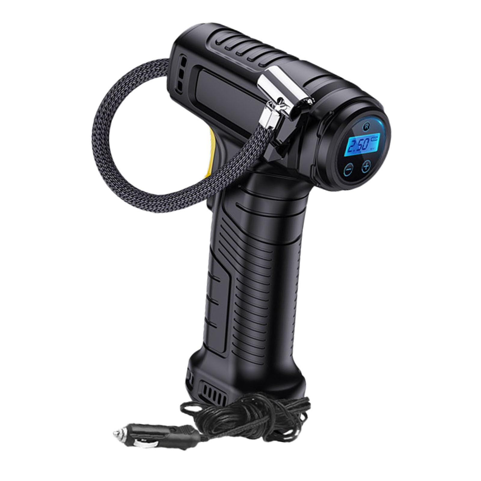 Hsioluted Digital Display With Multifunctional Car Air Compressor And Tire Inflator With Presets Pressure Feature For Safe Driving Digital Pressure Gauges