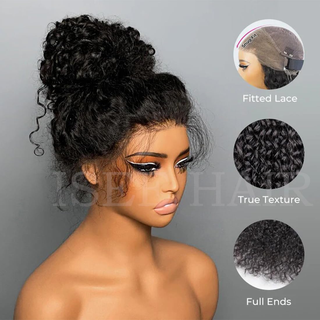 Amazon.com : ISEE Hair Hidden Strap Water Wave Invisi  display picture 3