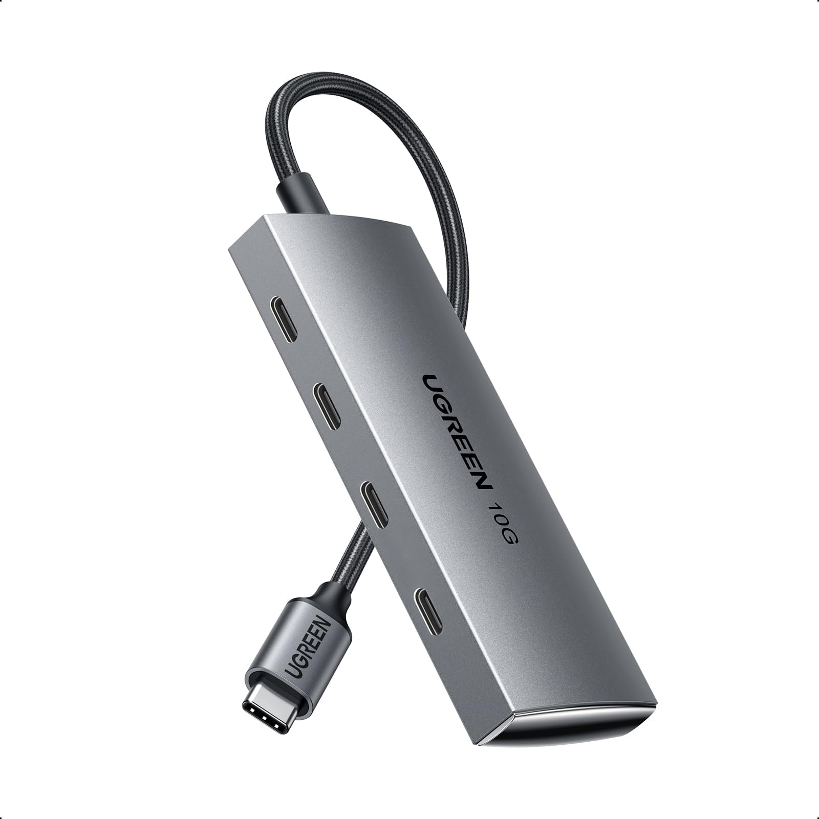 UGREEN Revodok USB C Hub 10Gbps, 4 Ports USB 3.2 Data Only Adapter, High Speed Multiport Splitter for MacBook Air/Pro, iMac, iPad Pro, iPhone 15/15 Pro, Galaxy S23, and More