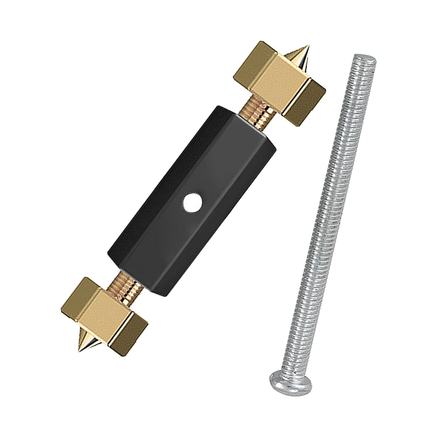 VideoPUP Cassette Repair Device/Electrical Box Repair,118 Type Universal Outlet Box Repairer 10 Screws Tools Sturdy Support Rod+1 Wrench-Upgraded Nylon Insulation (Black+Gold)