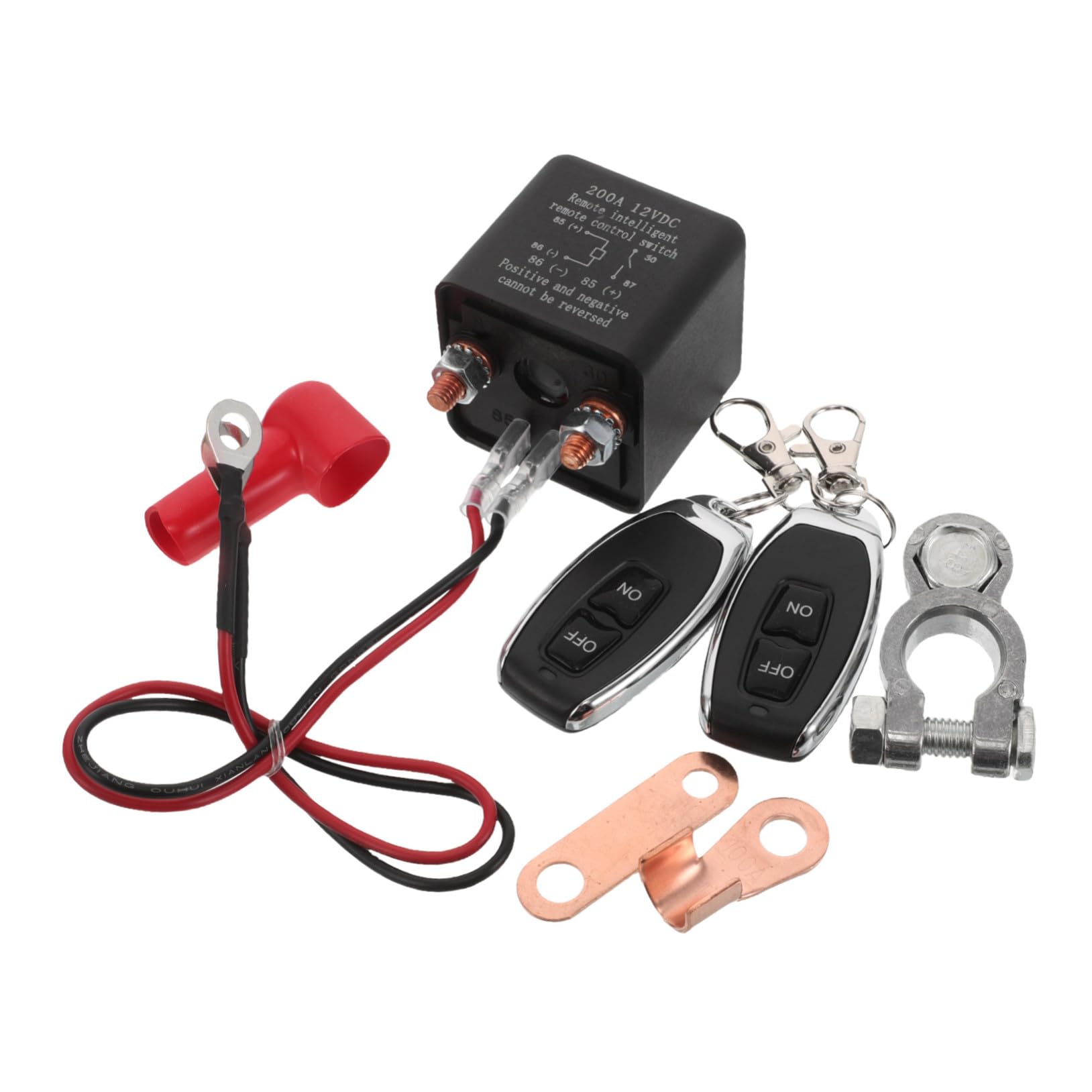 Interruttore di Separazione Batteria 200a Telecomando per Auto Camper e Rv, Disgiuntore Elettrico Protezione da Sovraccarico e Installazione