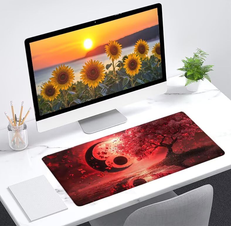 Mouse pad avec base caoutchouc antidérapante pour ordinateur